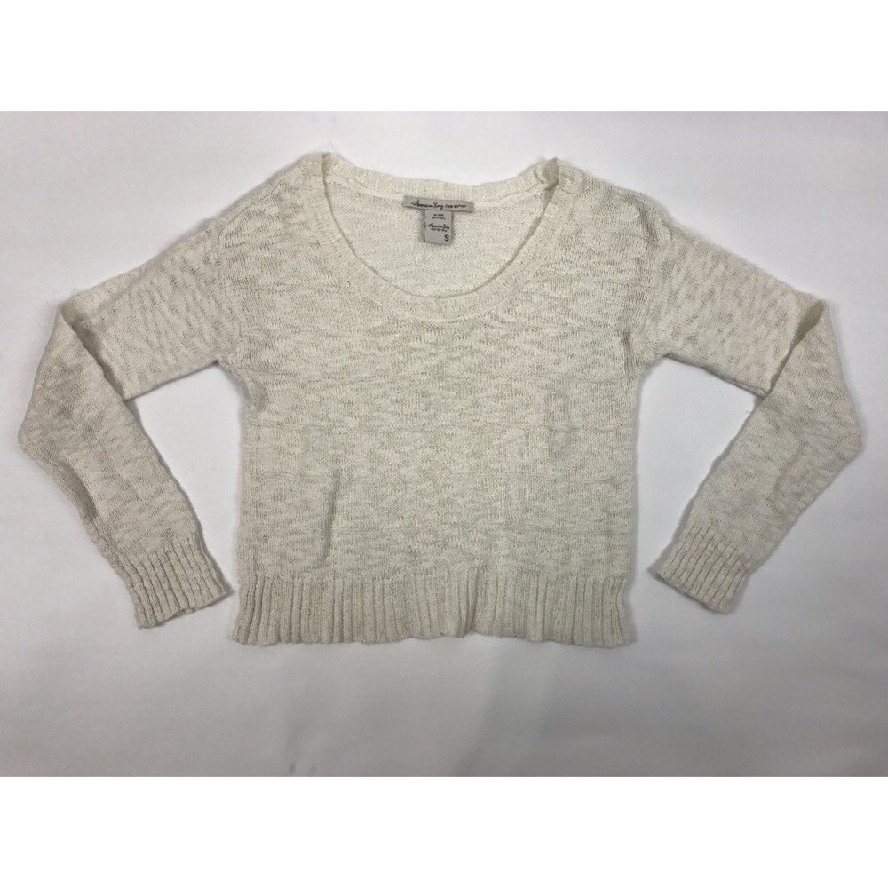 American Rag Cie Knit Sweater Off White Womens Size Small
